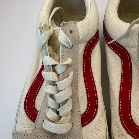Vans Men’s Size 8/Wmn 9.5 Unisex Vintage Cream Lace Up Sneaker Athletic Shoes - Picture 6 of 16